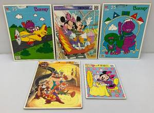 lot 26 image: Misc. Vintage Disney Puzzles And More