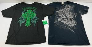 lot 28 image: Size Med Misc. Graphic Tees (One New With Tag)
