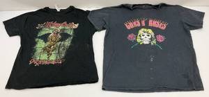 lot 30 image: Guns N Roses And Motley Crue T-Shirts Size (L)