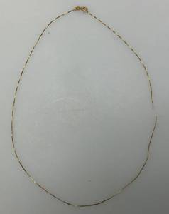 lot 54 image: 18.5 14K Marked Necklace  1.53 Grams (Needs Repair)