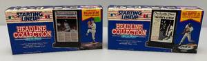 lot 69 image: 1992 Starting Lineup Headline Collection (NOLAN RYAN) Texas Rangers & (Ken Griffey Jr.) Seattle Mariners (NEW OLD STOCK)