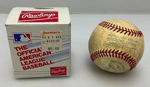 lot 77 image: 1968 Minnesota Twins Team Signed Baseball With Jim Holt And Tony Oliva And More (Signatures Very Faint)