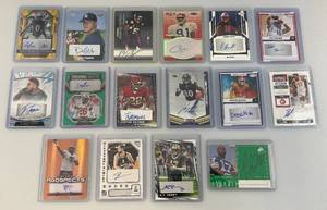 lot 92 image: Misc. Autographed Sports Cards In Protective Sleeves