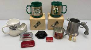 lot 103 image: Misc. Collectible Mugs, Bonanza Tin Cup, Coca Cola Bottle Lighter And More