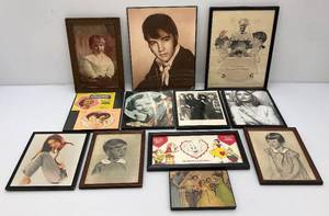 lot 117 image: Misc. Small Framed Items Including ELVIS, Snow White And More