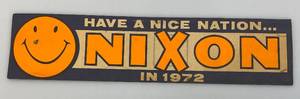 lot 118 image: 1972 NIXON Bumper Sticker
