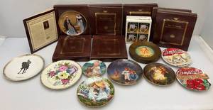 lot 124 image: Misc. Collectible Plates Including Edwin M. Knowles NORMAN ROCKWELL Plates And More