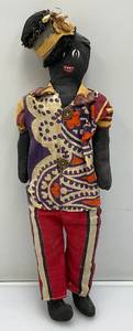 lot 143 image: Antique Handmade Jamaican Style Doll 15