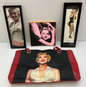 lot 155 image: Misc. Marilyn Monroe Collectibles Including Handbag And More