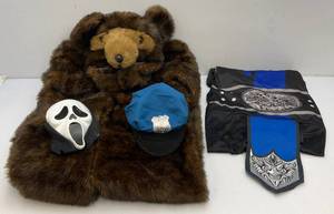 lot 223 image: Fuzzy Bear Halloween Costume And More