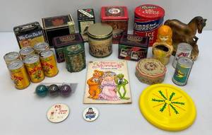 lot 224 image: Misc. Vintage Tobacco Tins And More