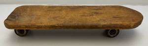 lot 235 image: Antique Skateboard 18 12 x 7
