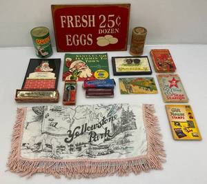lot 238 image: Misc. Vintage Collectibles Including POPEYE Spinach Can And More