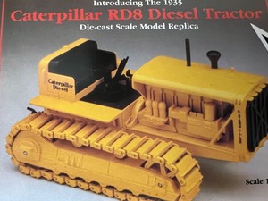 lot 88A image: Parts Lot for Caterpillar RD8 Diesel Tractor Die-Cast Model
