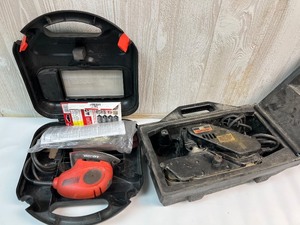 lot 102 image: Craftsman Belt Sander and Black & Decker Mouse Sander Set with Cases and Accessories