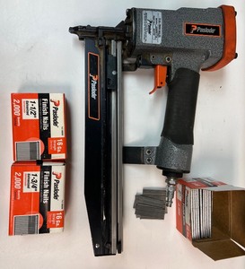 lot 107 image: Paslode 16 Ga Finish Nailer Model 325065 F16 with Finish Nails