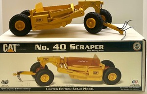 lot 9 image: CAT No. 40 Scraper Limited Edition Scale Model with Moving Parts