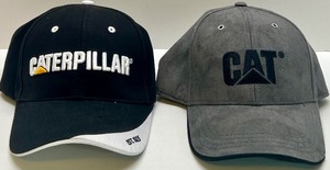 lot 11 image: Set of 2 Caterpillar CAT Branded Baseball Caps