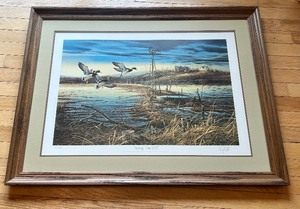 lot 19 image: Terry Redlin Signed Spring Run-Off Framed Print 1981