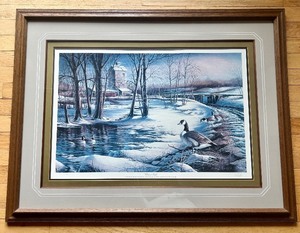 lot 20 image: Framed Terry Redlin Whistle Stop Signed Limited Edition Print