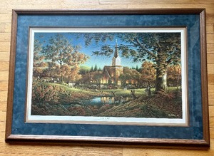 lot 21 image: Terry Redlin Signed Limited Edition Print Sunday Morning Framed 65769500 with COA