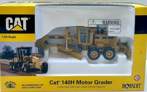 lot 36 image: Cat 140H Motor Grader 150 Scale Die-Cast Model by Norscot