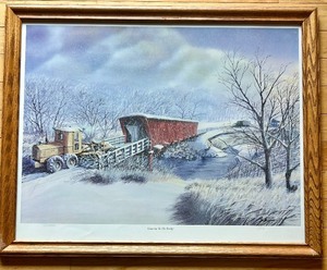 lot 44 image: Clearing To The Bridge Framed Signed Limited Edition Print 8101000