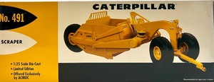 lot 48 image: Caterpillar CAT No. 491 Scraper 125 Scale Die-Cast Limited Edition Model