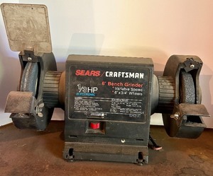 lot 163 image: Sears Craftsman 6 Inch Bench Grinder 13 HP Variable Speed