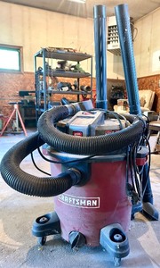 lot 169 image: Craftsman XSP 12-Gallon WetDry Shop Vacuum 5.5 Peak HP with Attachments
