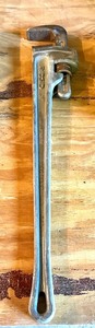 lot 178 image: RIDGID 36 Inch Aluminum Pipe Wrench by Ridge Tool Co.
