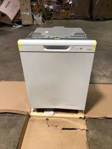 lot 13 image: GE 24 in. Built-In Tall Tub Front Control White Dishwasher with 60 dBA Slight Damage Customer Returns See Pictures