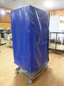 lot 11 image: Mobile Plate Rack with Cover