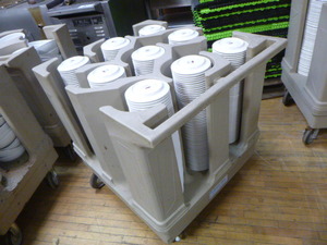 lot 14 image: Raburn Plate Cart with Saucers