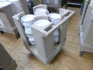 lot 16 image: Raburn Plate Cart with Bowls