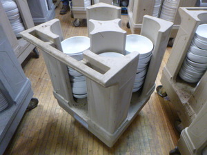 lot 17 image: Raburn Plate Cart with Bowls