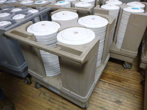 lot 19 image: Raburn Plate Cart with Plates