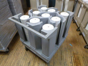 lot 22 image: Lakeside Plate Cart with Saucers