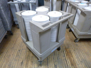 lot 24 image: Raburn Plate Cart with Plates