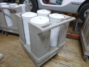 lot 25 image: Raburn Plate Cart with Plates