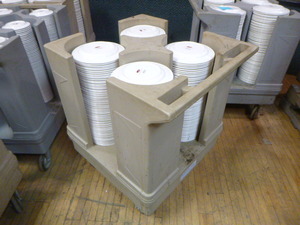 lot 27 image: Raburn Plate Cart with Plates