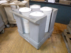 lot 28 image: Lakeside Plate Cart with Plates