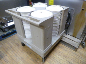 lot 31 image: Raburn Plate Cart with Plates
