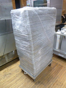 lot 33 image: Rolling Cart with Full-Size Sheet Pans