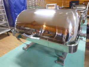 lot 62 image: Full Size Stainless Steel Chafing Dish
