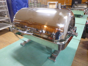 lot 64 image: Full Size Stainless Steel Chafing Dish