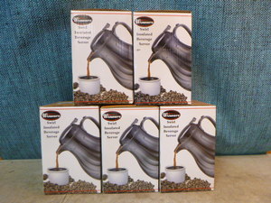 lot 73 image: New 5 Winco Swirl Insulated Beverage Servers