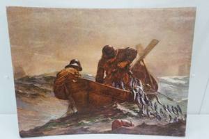 lot 4 image: The Herring Net Print by Winslow Homer