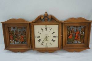 lot 6 image: Vintage Burwood Arabesque Wall Clock 190s-1970s