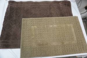 lot 35 image: (2ct) Rubber Backed Rugs